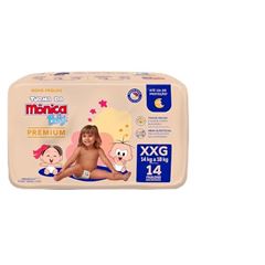 Fralda Descartável Turma da Mônica Premium Jumbo XXG com 14 Unidades