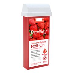 Cera Depilflax Quente Morango Refil