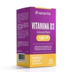 Vitamina D Sanavita Pote 30 Cápsulas