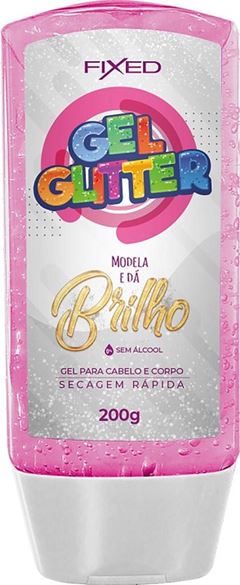 Gel Desodorante com Glitter Fixed Rosa 200g