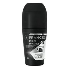 Desodorante Roll-On Francis Hidratante Masculino Branco 50ml