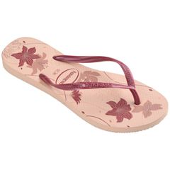 Sandália Havaianas Slim Orgânica Rosa/Rosa Gold 33/34