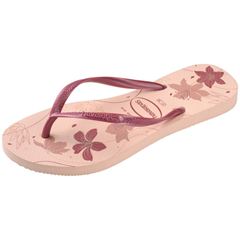 Sandália Havaianas Slim Orgânica Rosa/Rosa Gold 33/34