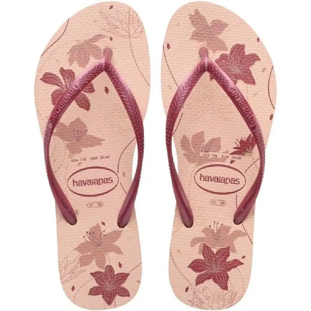 Sandália Havaianas Slim Organic Rosa/Rosa Gold 35/36