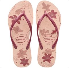Sandália Havaianas Slim Organic Rosa/Rosa Gold 37/38