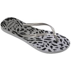 Sandália Havaianas Slim Animals Cinza/Cinza 33/34