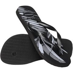 Sandália Havaianas Aloha Preto/Preto/Cinza 37/38