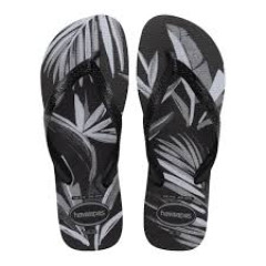 Sandália Havaianas Aloha Preto/Preto/Cinza 37/38