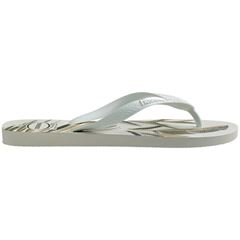 Sandália Havaianas Aloha Branco/Branco/Verde Oliva 37/38