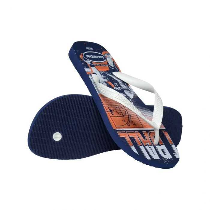 Sandália Havaianas Top Athletic Marinho/Branco/Branco 39/40