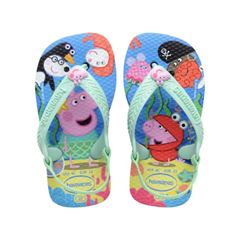 Sandália Havaianas Baby Peppa Pig Azul Lavanda 17/18