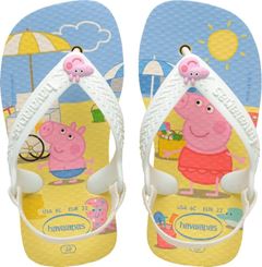 Sandália Havaianas Baby Peppa Pig Bege Buttercream 19