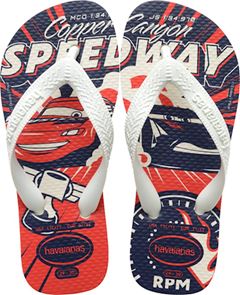 Sandália Havaianas Kids Cars Branco/Branco/Branco 23/24