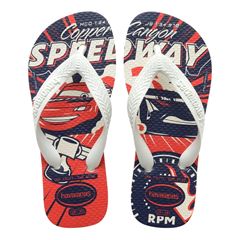 Sandália Havaianas Kids Cars Branco/Branco/Branco 35/36