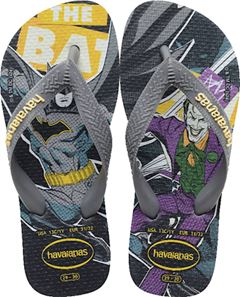 Sandália Havaianas Kids Top Heróis Cinza Aço 23/24