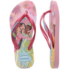 Sandália Havaianas Kids Slim Princesa Rosa Glow 23/24