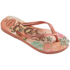 Sandália Havaianas Kids Slim Princesa Rosa Clay 23/24