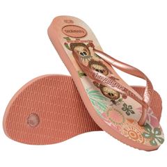 Sandália Havaianas Kids Slim Princesa Rosa Clay 23/24
