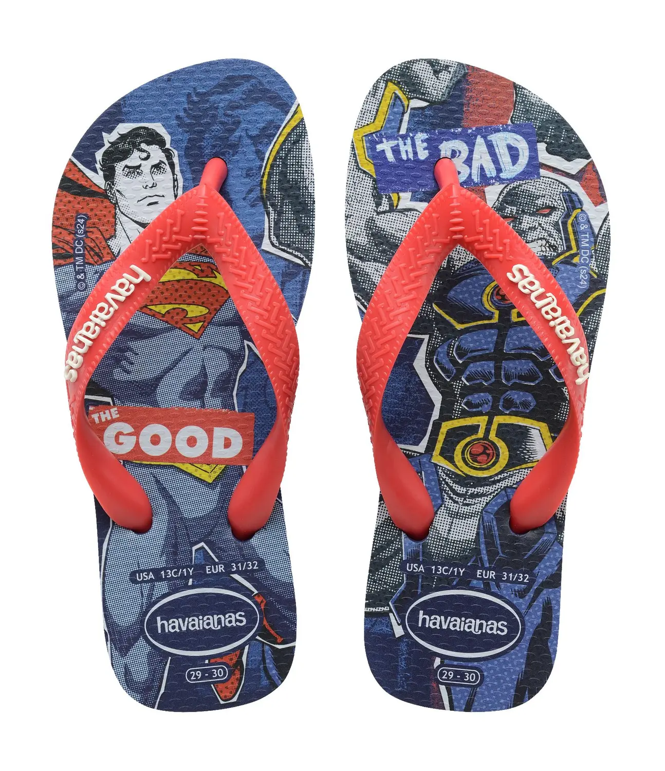 Sandália Havaianas Kids Top Heróis Marinho Tamanho 29/30