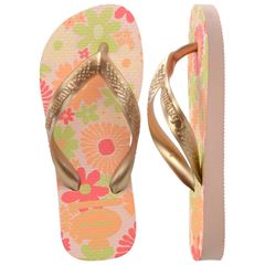 Sandália Havaianas Kids Flores Rosa Ballet 25/26