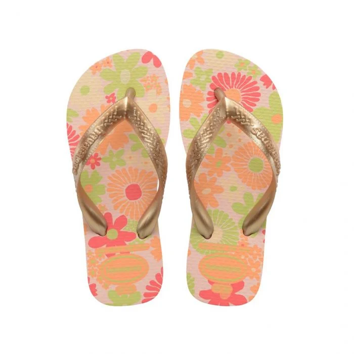 Sandália Havaianas Kids Flores Rosa Ballet 27/28