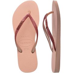 Sandália Havaianas Slim Glitter II Rosa/Rosa 33/34