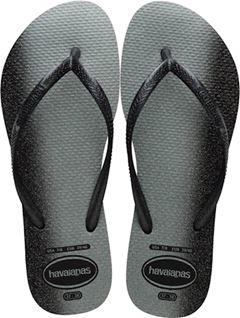 Sandália Havaianas Slim Gloss Preto/Preto 33/34