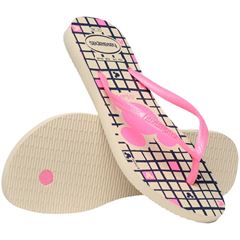 Sandália Havaianas Slim Disney Bege Palha 39/40