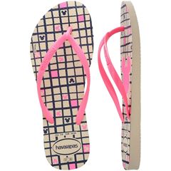 Sandália Havaianas Slim Disney Bege Palha 39/40