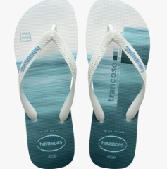 Sandália Havaianas Top Surfer I Branco/Branco/Azul Lavanda 43/44