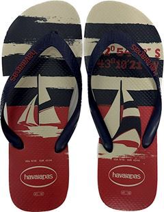 Sandália Havaianas Top Náutico Marinho/Vermelho Rubi 41/42