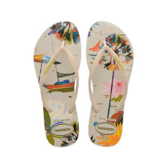 Sandália Havaianas Slim Summer Bliss Bege Palha 37/38