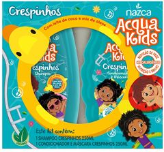 SHAMPOO + CONDICIONADOR INFANTIL ACQUA KIDS CABELOS LISOS FINOS