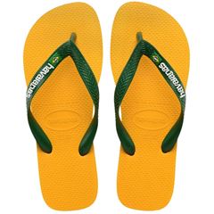 Sandália Havaianas Brasil Logo Amarelo Pop 37/38