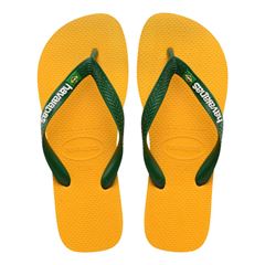 Sandália Havaianas Brasil Logo Amarelo Pop 41/42