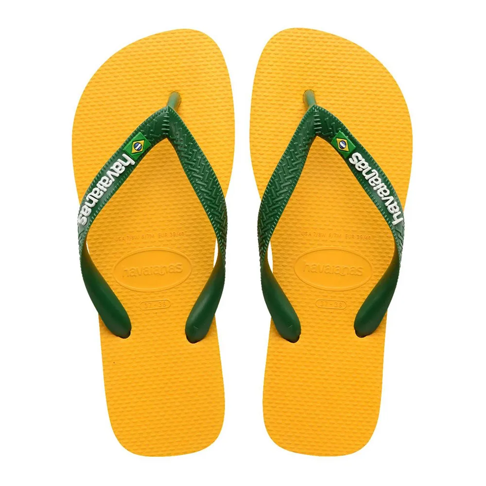 Sandália Havaianas Brasil Logo Amarelo Pop 43/44