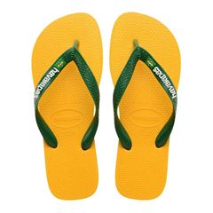 Sandália Havaianas Brasil Logo Amarelo Pop 43/44