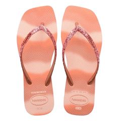 Sandália Havaianas Square Glitter Party Rosa Ballet 37/38