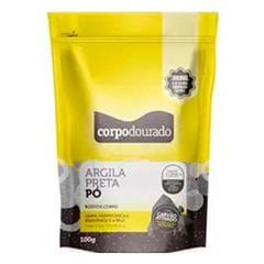 Argila em Pó para Corpo Dourado Preta 100g