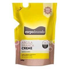 Argila Creme Corpo Dourado Branca 100g