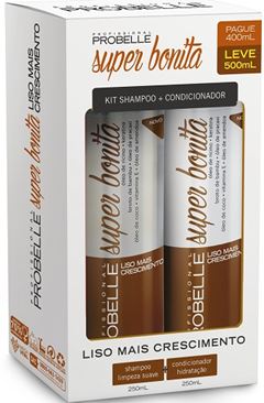 Shampoo e Condicionador Probelle Liso e Crescimento Kit