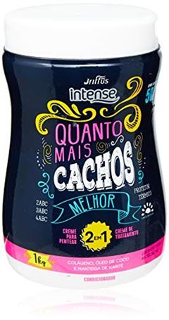 Creme Tratamento Griffus Intensivo 2 Em 1 Quanto+Cacho Mel 1l