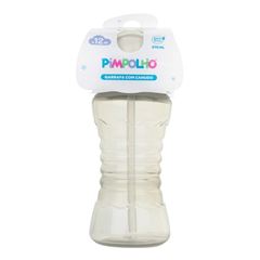 Garrafa Colorida com Canudo Pimpolho Unissex 270ml