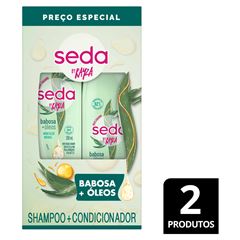 Kit Shampoo + Condicionador Seda Babosa Shampoo 300ml + Condicionador 190ml