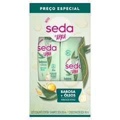 Kit Shampoo + Condicionador Seda Babosa Shampoo 300ml + Condicionador 190ml