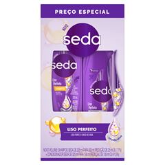 Kit Shampoo + Condicionador Seda Liso Perfeito Shampoo 300ml + Condicionador 190ml