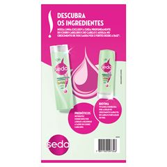 Kit Shampoo + Condicionador Seda Prebióticos + Biotina Shampoo 300ml + Condicionador 190ml