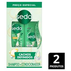 Kit Shampoo + Condicionador Seda Cachos Definidos Shampoo 300ml + Condicionador 190ml