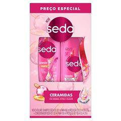 Kit Shampoo + Condicionador Seda Ceramidas Shampoo 300ml + Condicionador 190ml