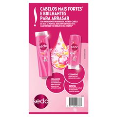 Kit Shampoo + Condicionador Seda Ceramidas Shampoo 300ml + Condicionador 190ml